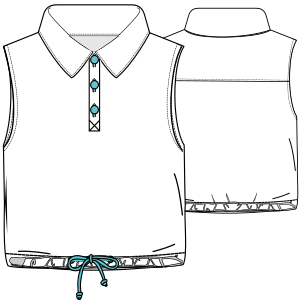 Fashion sewing patterns for GIRLS Shirts Shirt 6821